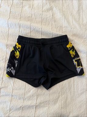 Kids Topgun Rebel Athletic Shorts with Yellow Accent